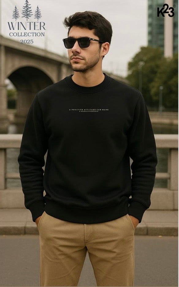 Men’s Black Crewneck Sweatshirt