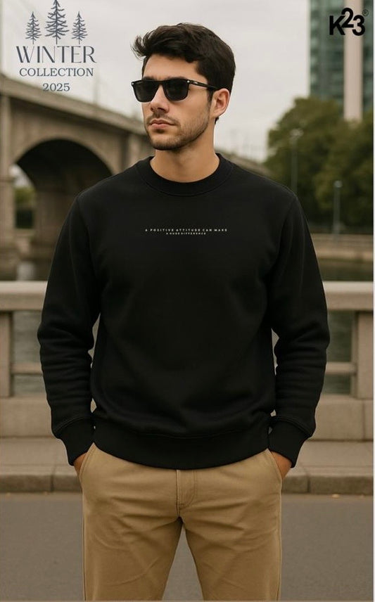 Men’s Black Crewneck Sweatshirt